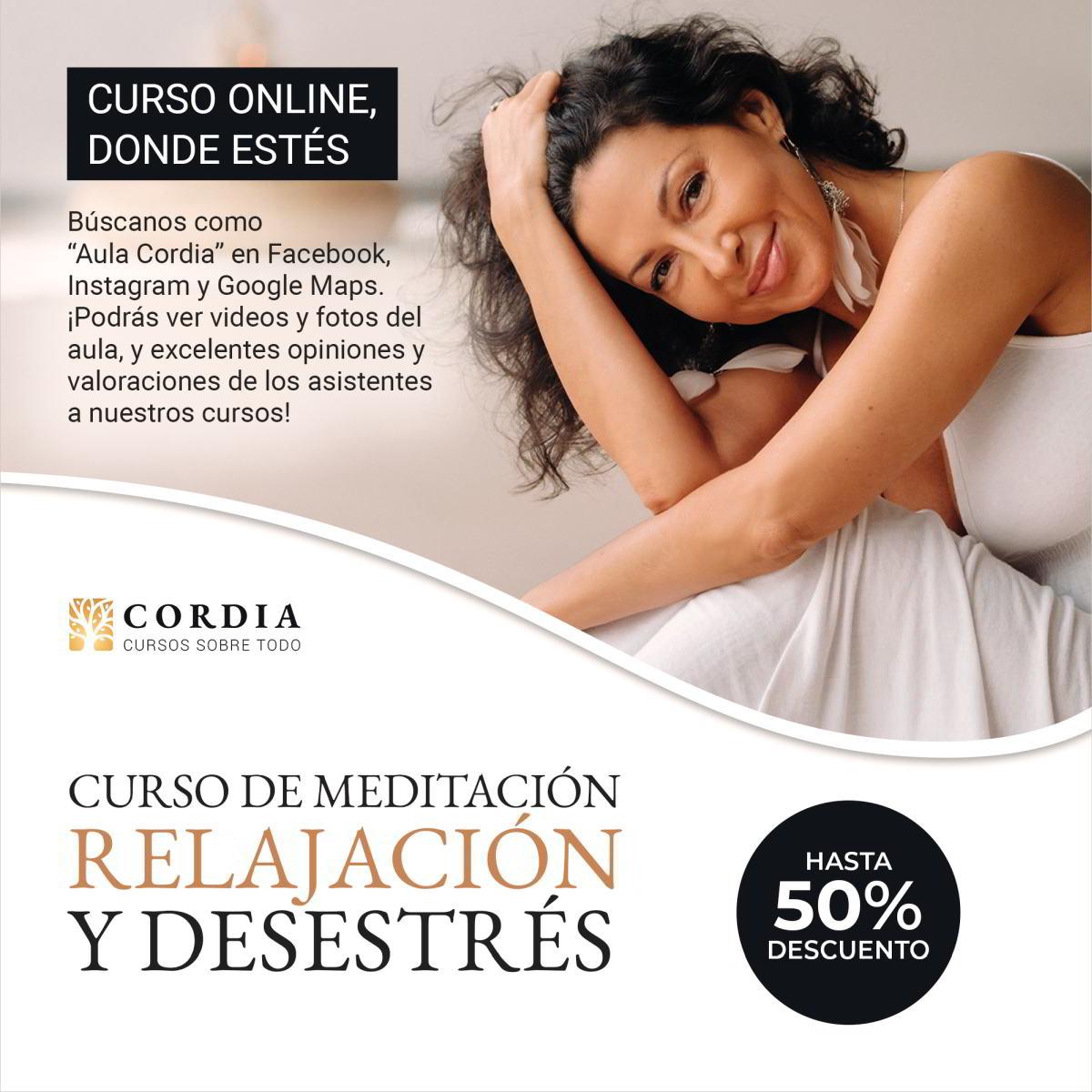 Curso de meditación, relajación y desestrés