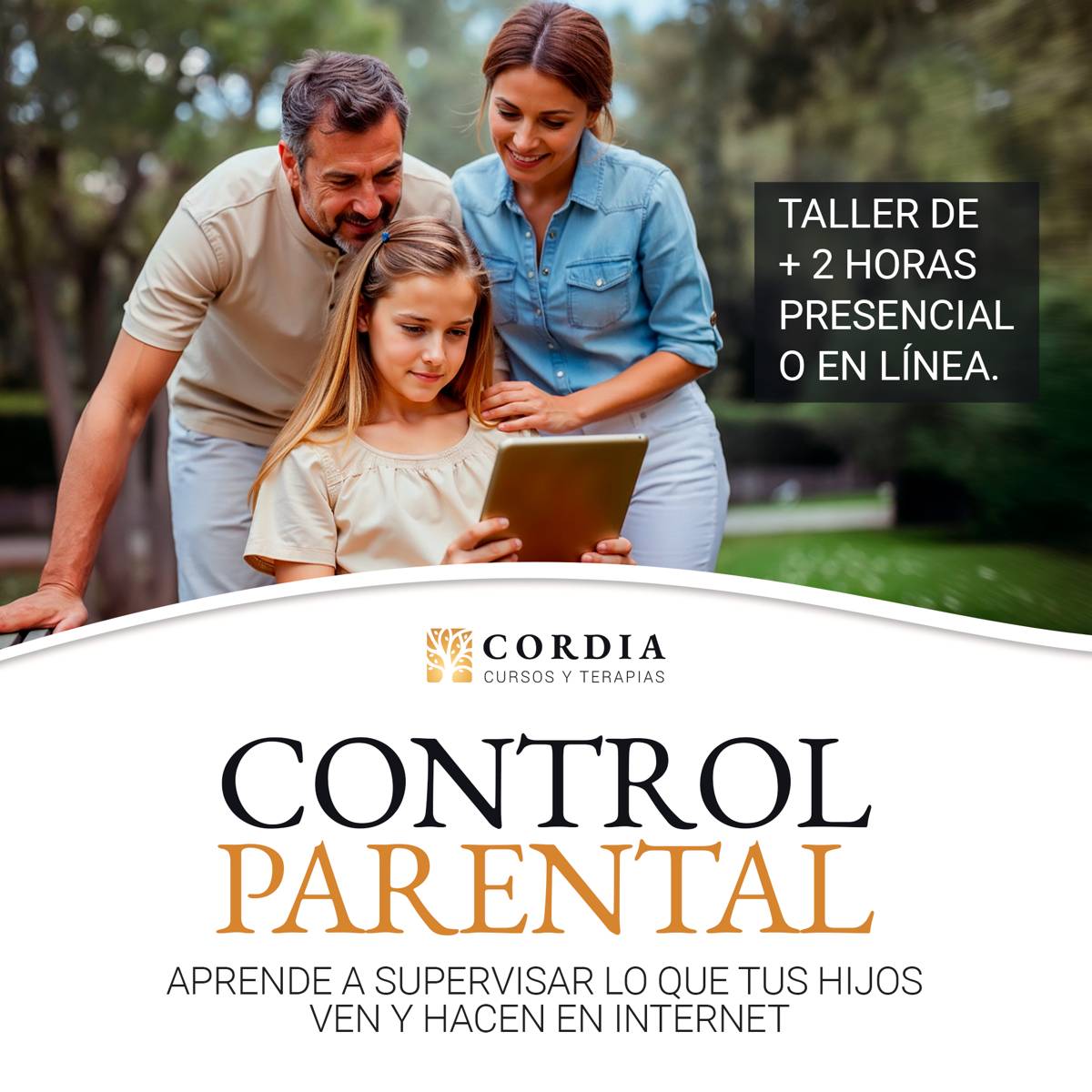 Taller de control parental: protege a tu hijo en línea